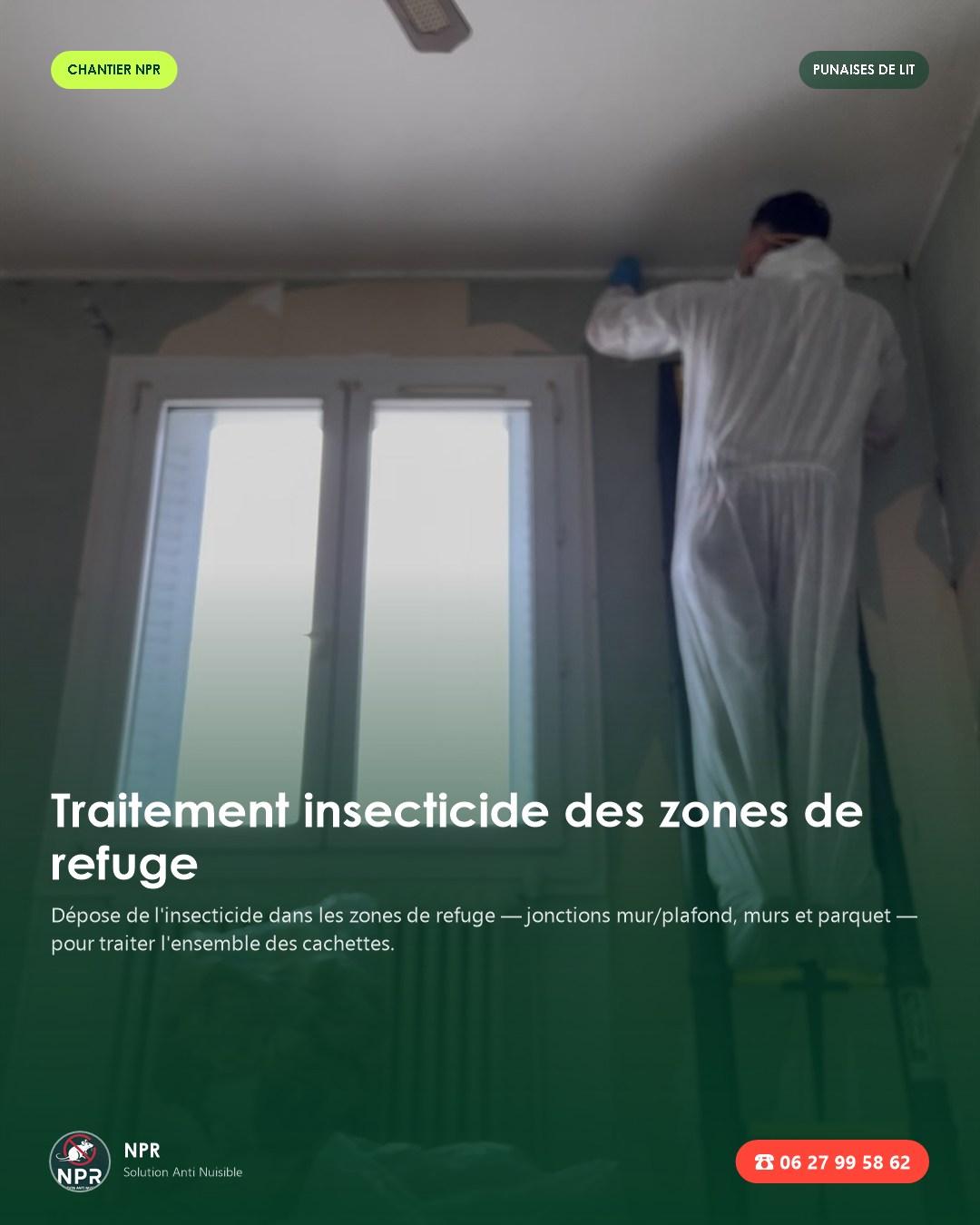 Zones de refuge insecticide